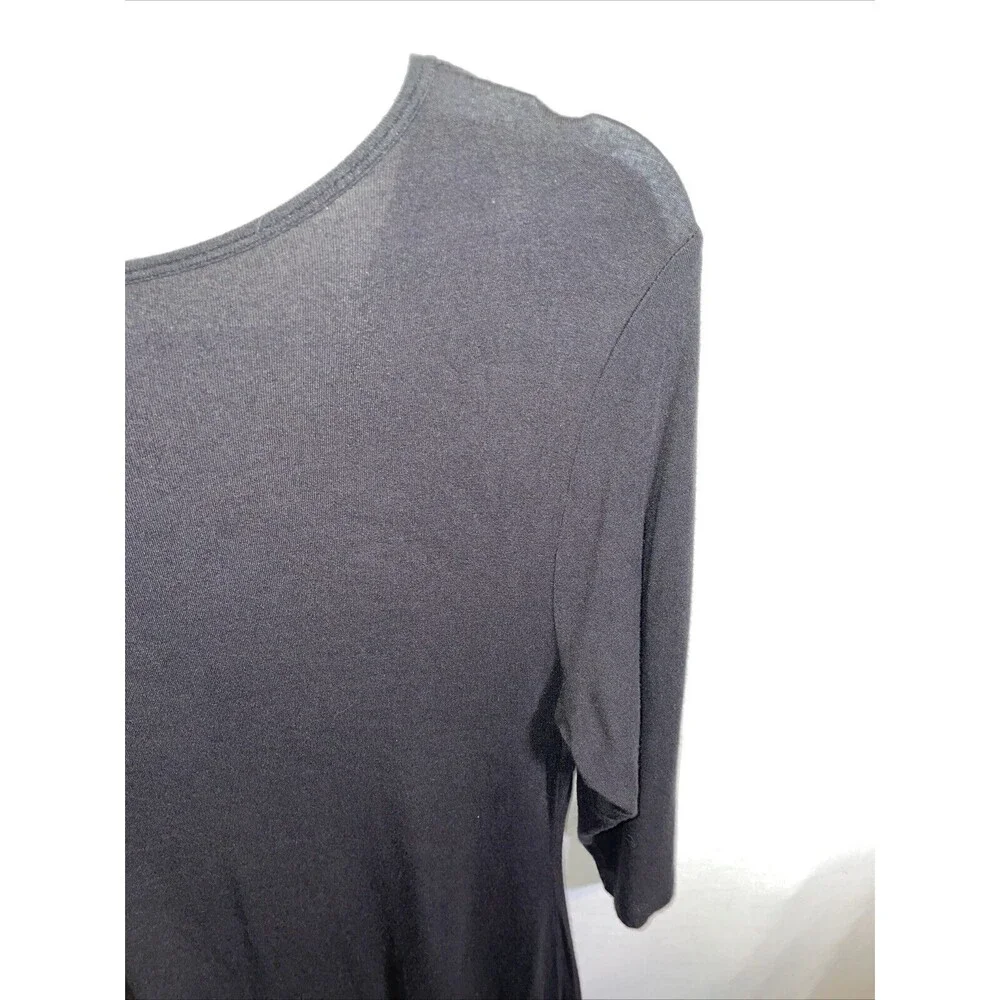 Soft Surroundings Women’s Dressy Tunic Size Small Black Embroideried Going Out